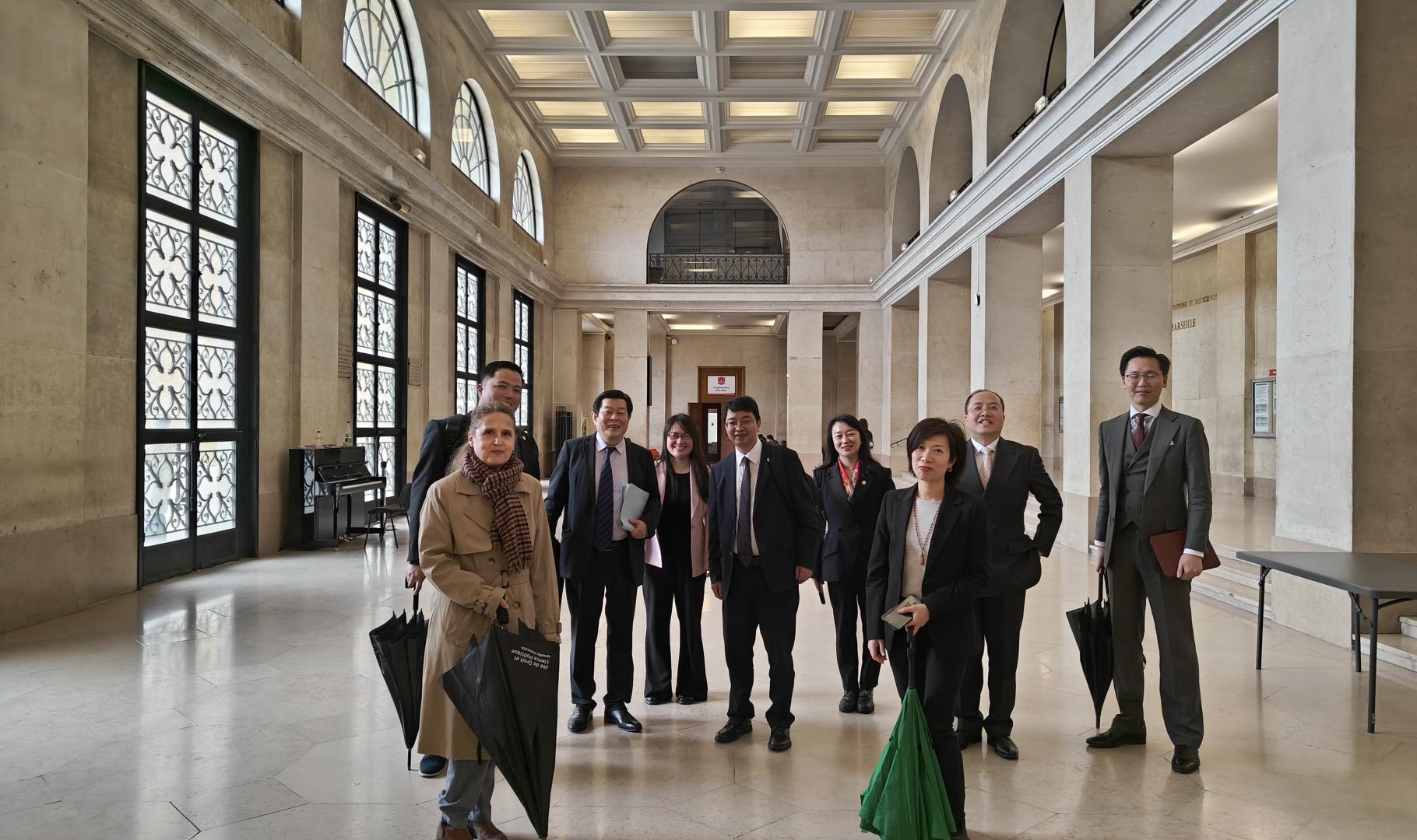 Accueil Zhejiang dans le hall de la FDSP